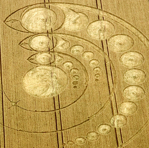 Avebury Stone Circle, Wiltshire crop circle, aerial photo 12