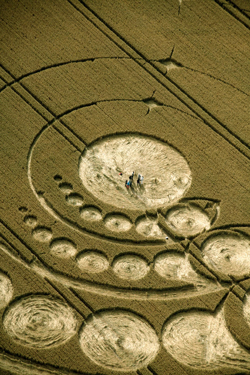 Avebury Stone Circle, Wiltshire crop circle, aerial photo 8