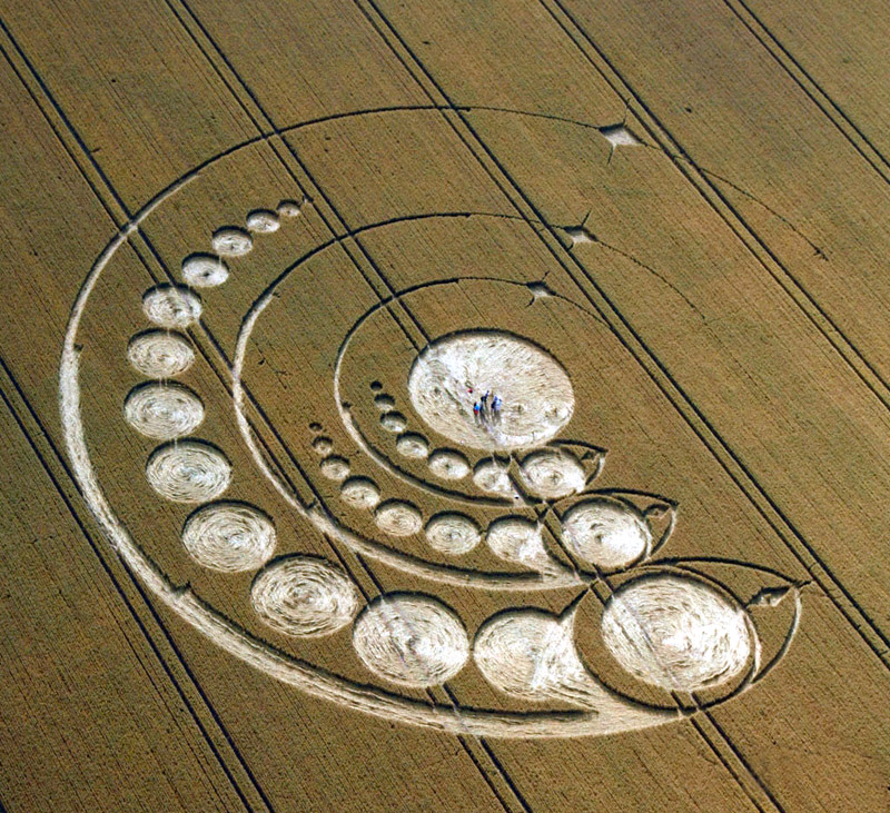 Avebury Stone Circle, Wiltshire crop circle, aerial photo 7
