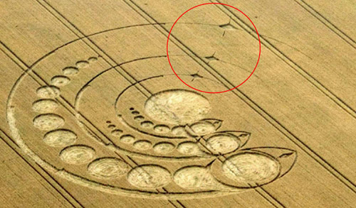 Avebury Stone Circle, Wiltshire crop circle, aerial photo 29