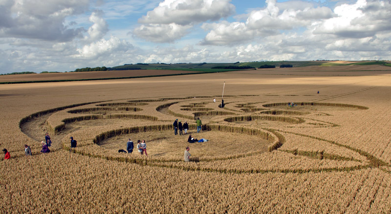 Avebury Stone Circle, Wiltshire crop circle, aerial photo 40