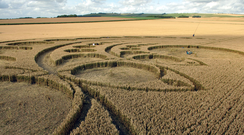 Avebury Stone Circle, Wiltshire crop circle, aerial photo 39