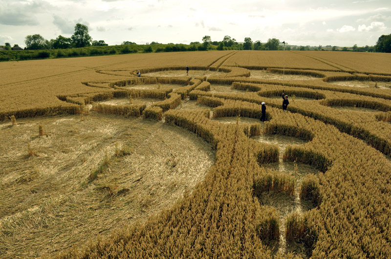 Avebury Stone Circle, Wiltshire crop circle, aerial photo 44