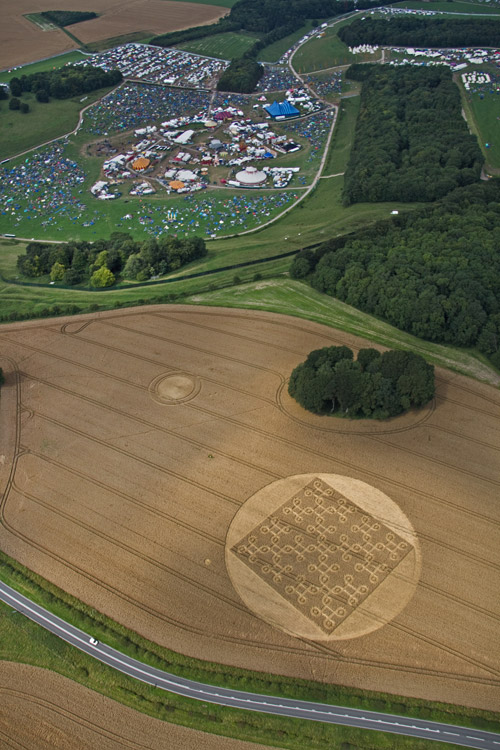 Cheesefoot Head (1), Hampshire crop circle, aerial photo 16