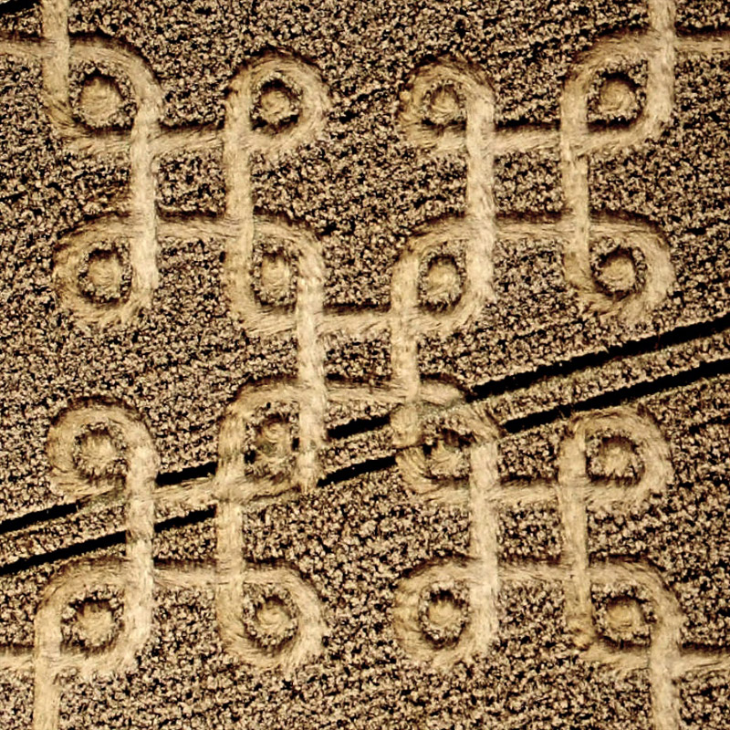 Cheesefoot Head (1), Hampshire crop circle, aerial photo 3