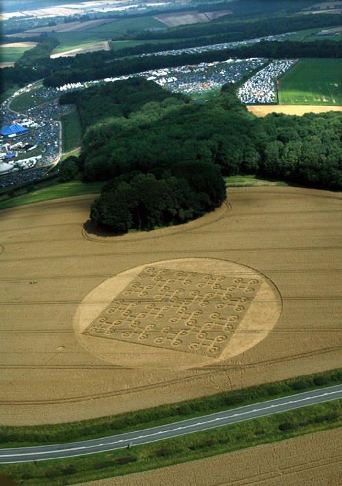 Cheesefoot Head (1), Hampshire crop circle, aerial photo 8