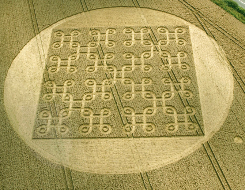 Cheesefoot Head (1), Hampshire crop circle, aerial photo 7
