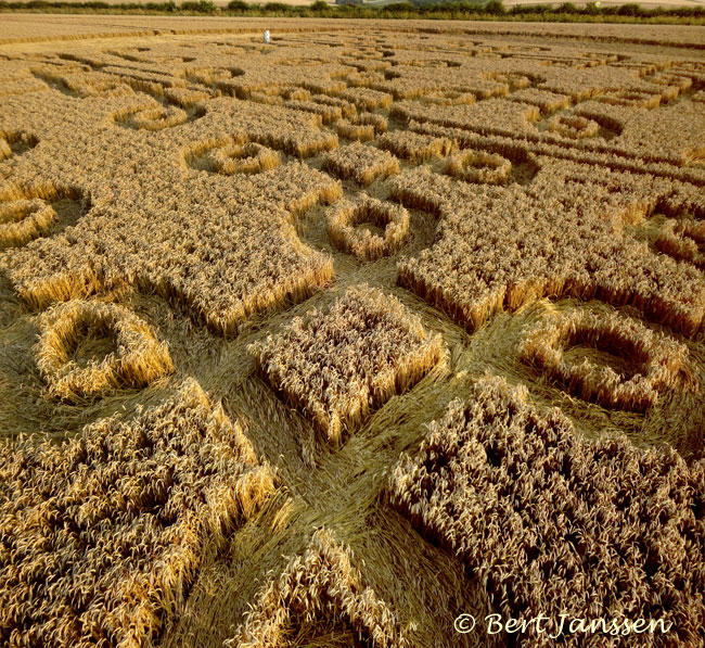 Cheesefoot Head (1), Hampshire crop circle, aerial photo 63