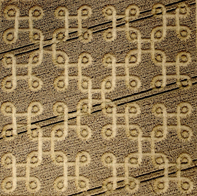 Cheesefoot Head (1), Hampshire crop circle, aerial photo 2