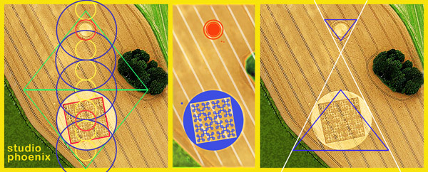 Cheesefoot Head (1), Hampshire crop circle, aerial photo 26