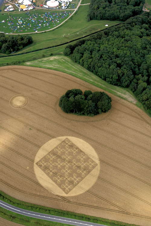 Cheesefoot Head (2), Hampshire crop circle, aerial photo 5
