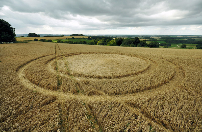 Cheesefoot Head (2), Hampshire crop circle, aerial photo 13