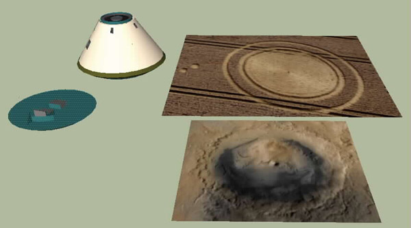 Cheesefoot Head (2), Hampshire crop circle, aerial photo 9