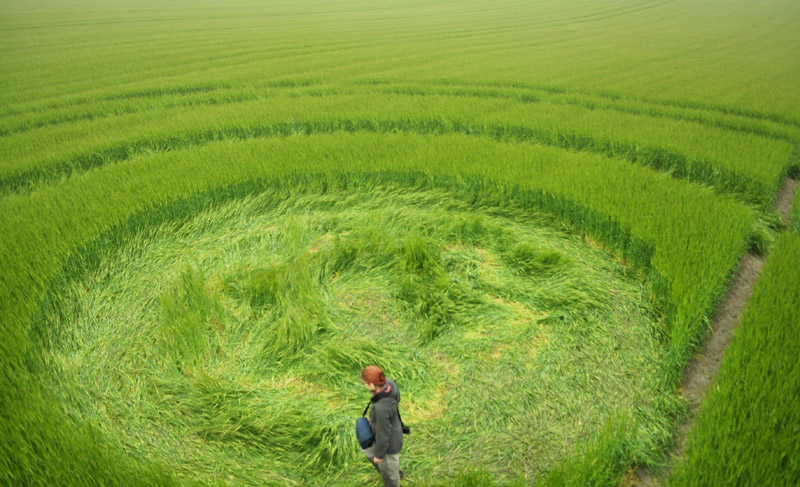 Cherhill, Wiltshire crop circle, aerial photo 27