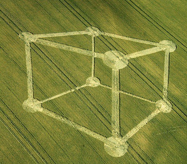 Chilcomb Down, Hampshire crop circle, aerial photo 10