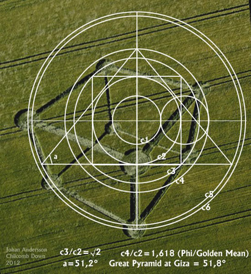 Chilcomb Down, Hampshire crop circle, aerial photo 23