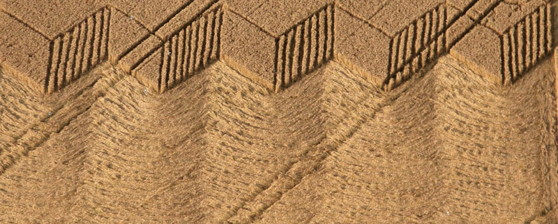 Devil's Den, Wiltshire crop circle, aerial photo 3