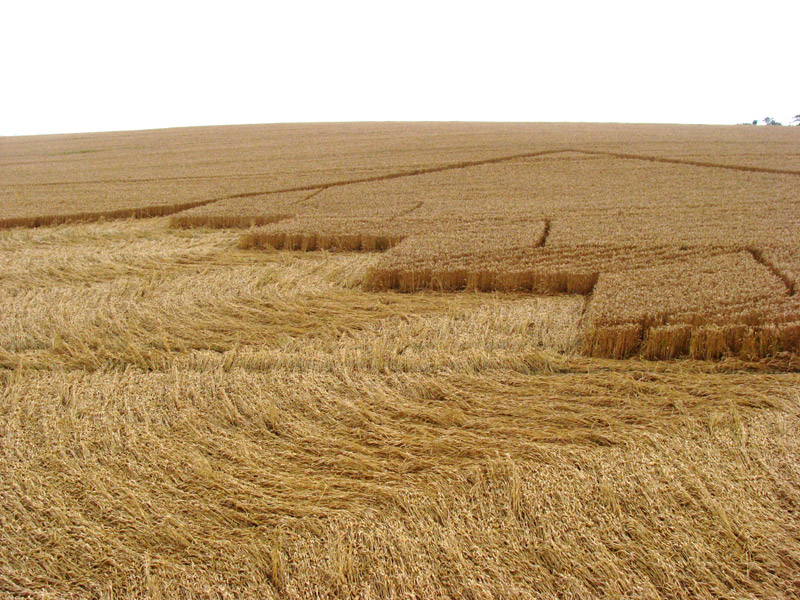 Devil's Den, Wiltshire crop circle, aerial photo 42