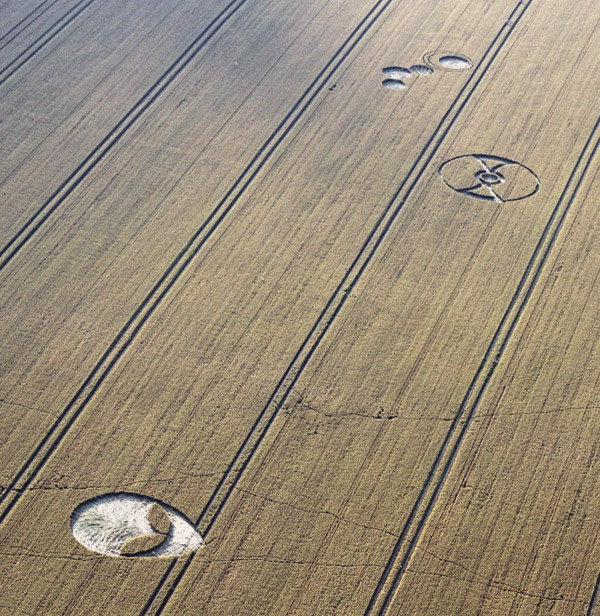 Fox Hill, Wiltshire crop circle, aerial photo 24