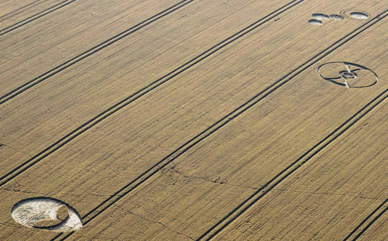 Fox Hill, Wiltshire crop circle, aerial photo 23