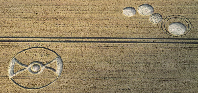 Fox Hill, Wiltshire crop circle, aerial photo 17