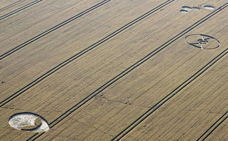 Fox Hill, Wiltshire crop circle, aerial photo 32