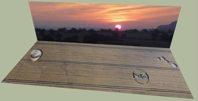 Fox Hill, Wiltshire crop circle, aerial photo 18