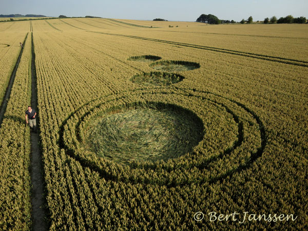 Fox Hill, Wiltshire crop circle, aerial photo 27