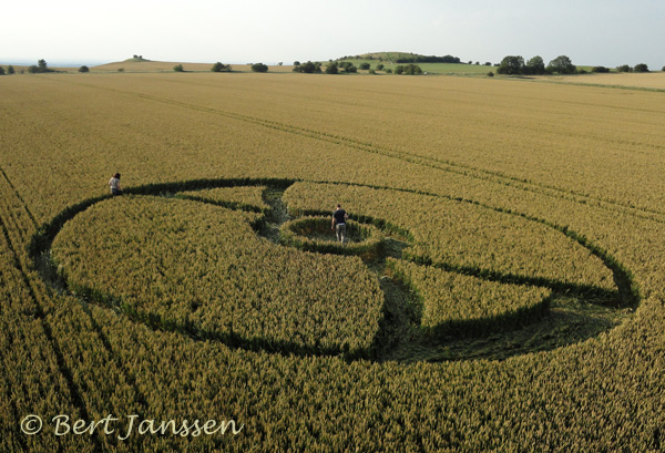 Fox Hill, Wiltshire crop circle, aerial photo 28