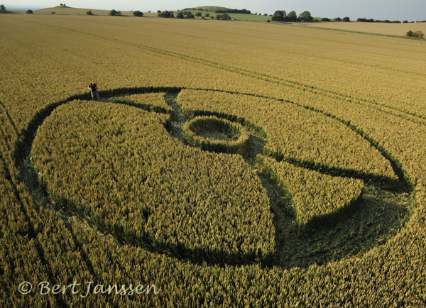 Fox Hill, Wiltshire crop circle, aerial photo 29