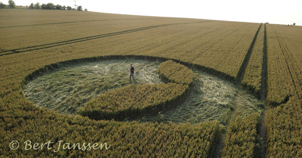 Fox Hill, Wiltshire crop circle, aerial photo 30