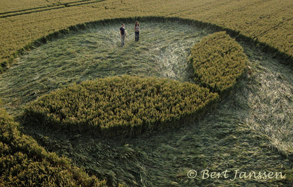 Fox Hill, Wiltshire crop circle, aerial photo 31