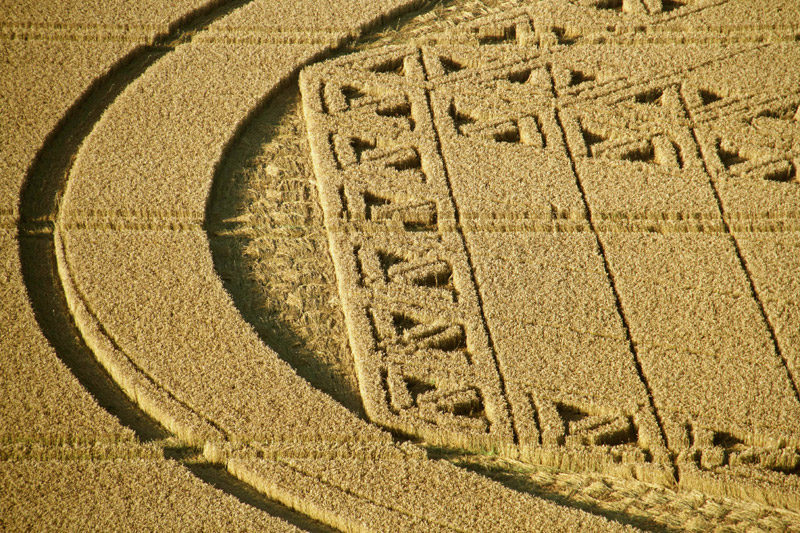 Hackpen Hill (3), Wiltshire crop circle, aerial photo 99