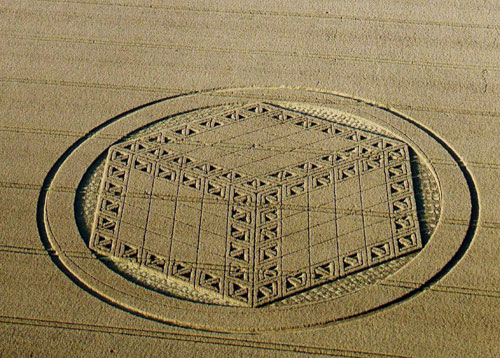 Hackpen Hill (3), Wiltshire crop circle, aerial photo 15
