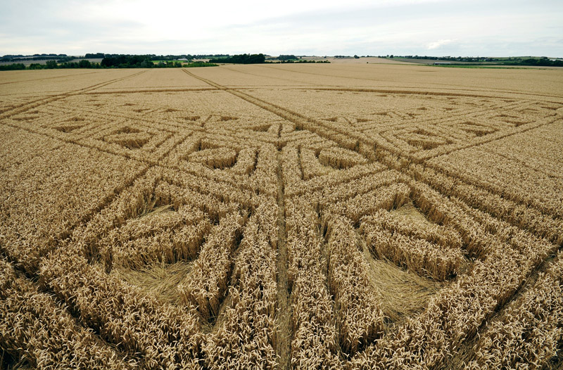 Hackpen Hill (3), Wiltshire crop circle, aerial photo 106