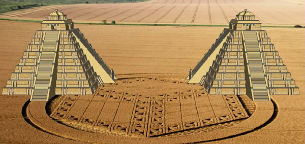 Hackpen Hill (3), Wiltshire crop circle, aerial photo 71