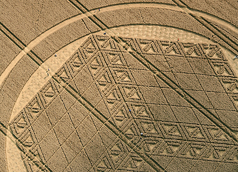 Hackpen Hill (3), Wiltshire crop circle, aerial photo 8