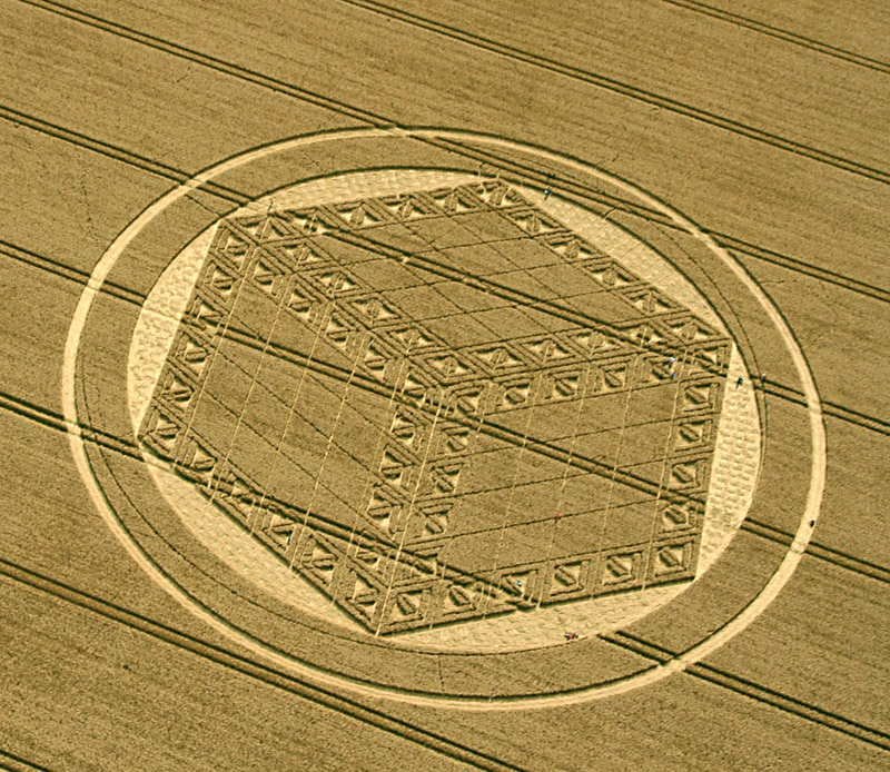 Hackpen Hill (3), Wiltshire crop circle, aerial photo 7