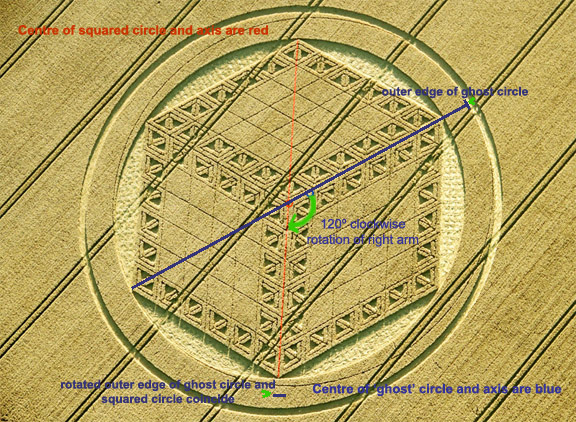 Hackpen Hill (3), Wiltshire crop circle, aerial photo 65