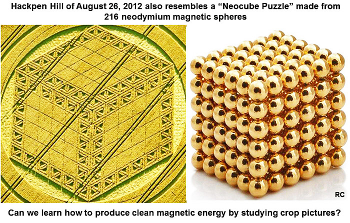 Hackpen Hill (3), Wiltshire crop circle, aerial photo 30