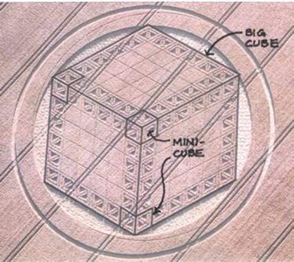 Hackpen Hill (3), Wiltshire crop circle, aerial photo 17