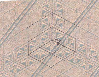 Hackpen Hill (3), Wiltshire crop circle, aerial photo 23