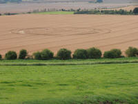 Hackpen Hill (3), Wiltshire crop circle, aerial photo 133