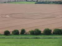 Hackpen Hill (3), Wiltshire crop circle, aerial photo 132
