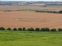 Hackpen Hill (3), Wiltshire crop circle, aerial photo 123