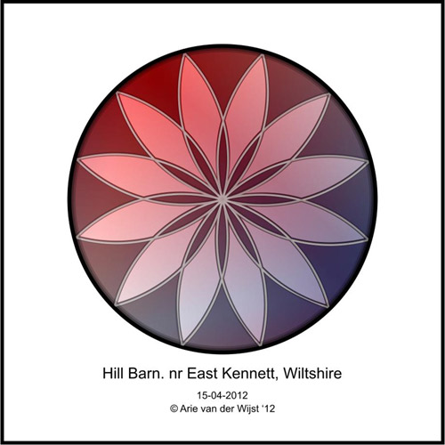 Hill Barn, Wiltshire crop circle, aerial photo 73