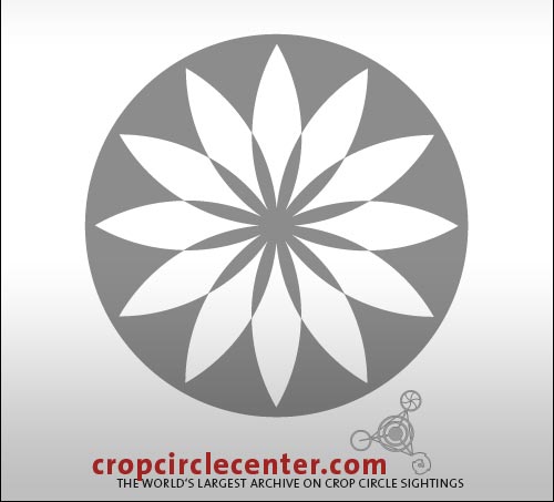 Hill Barn, Wiltshire crop circle, aerial photo 68
