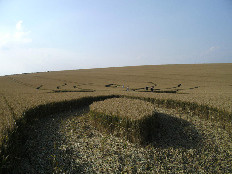 Hill Barn, Wiltshire crop circle, aerial photo 41