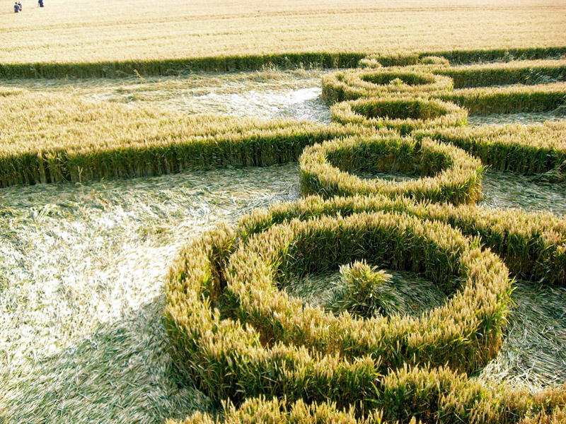 Hill Barn, Wiltshire crop circle, aerial photo 32