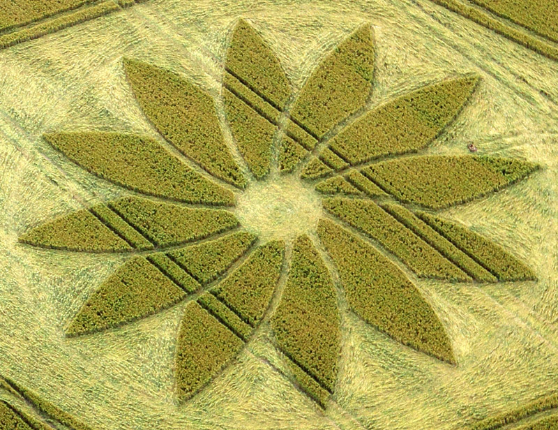 Juggler's Lane, Wiltshire crop circle, aerial photo 5